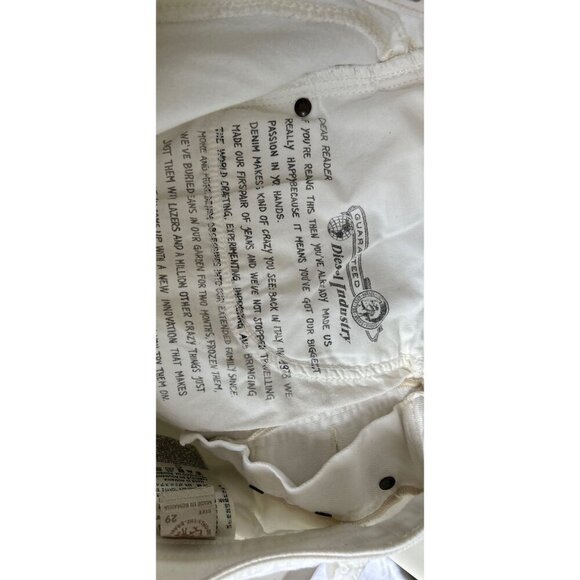 Diesel Industry BUSTER White Denim Slim Tapered Jeans Size 29/30 Mens - Picture 9 of 12